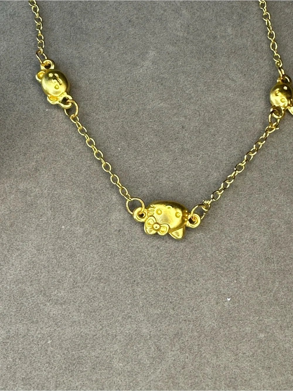 Gold-tone Cute Character Chain Bracelet - Women’s Jewelry